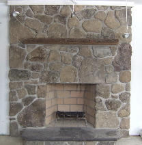 Custom Stone Fireplace - we also do brick stone and block work.